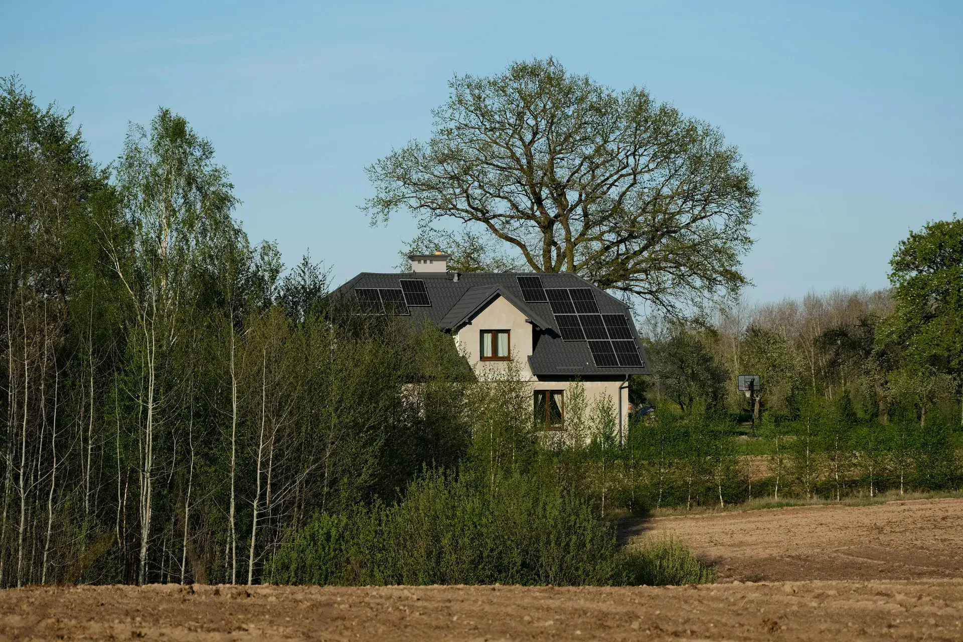 Solar panels on Florida home